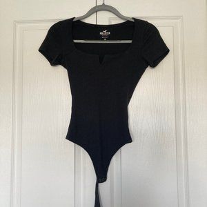 NWOT Hollister Super Cheeky Bodysuit, Ribbed, Black, XS